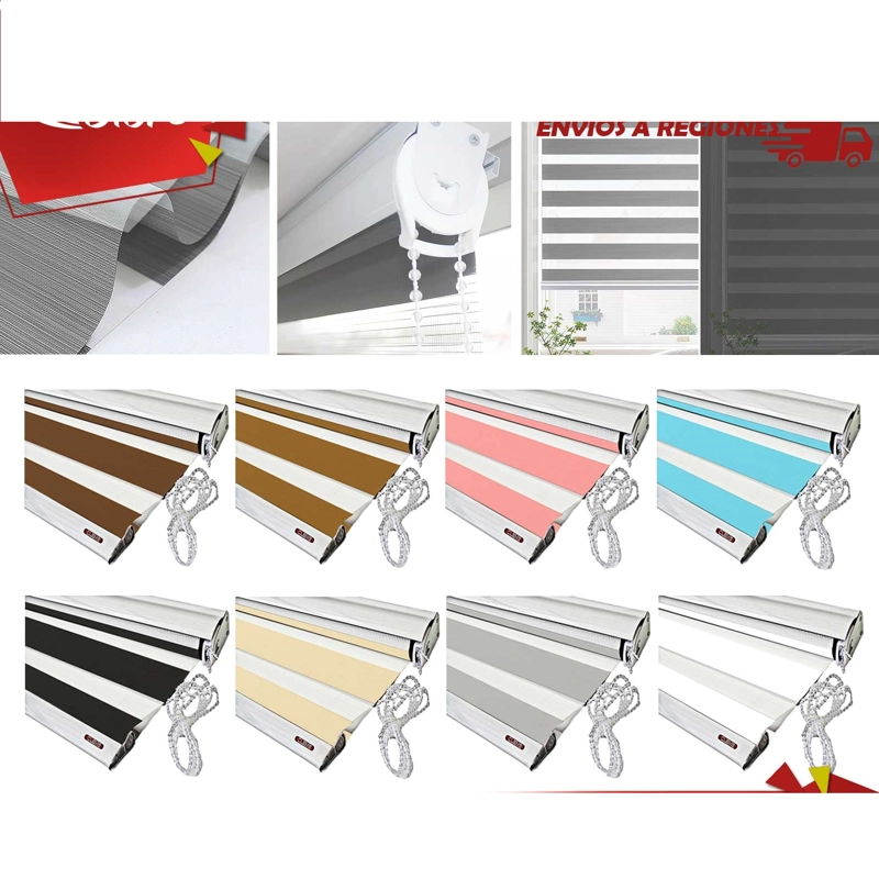 ROLLER DUO CON CENEFA 120 X 200 (GRIS) - 1