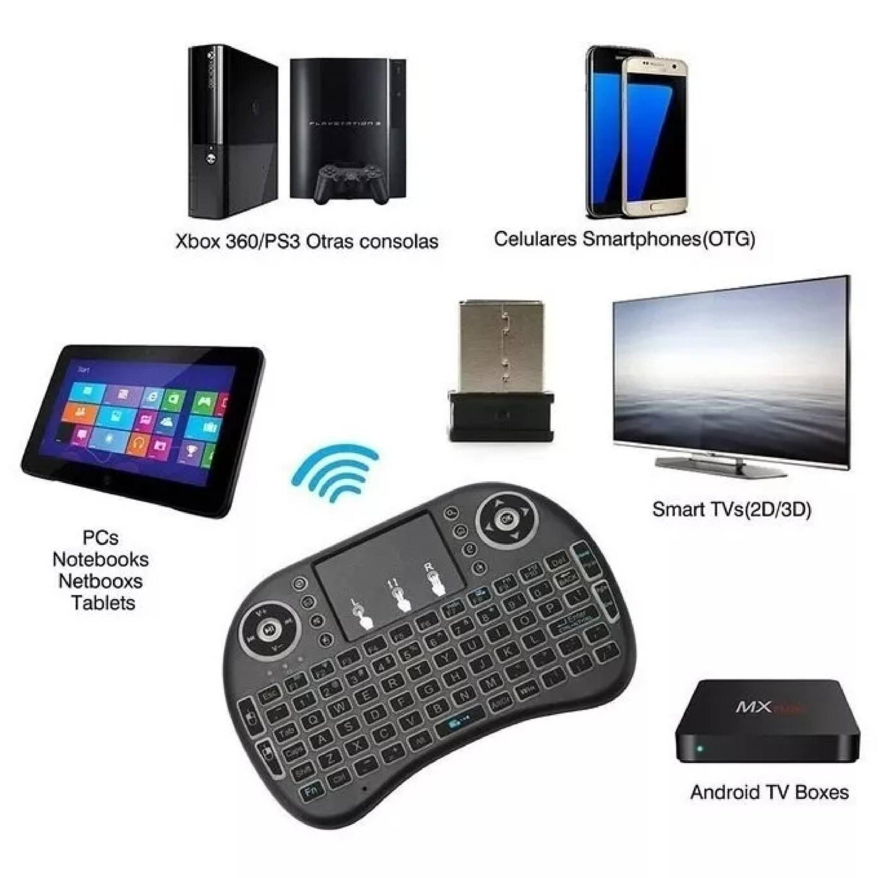 MINI TECLADO INALAMBRICO SMART TV C75112 - 3