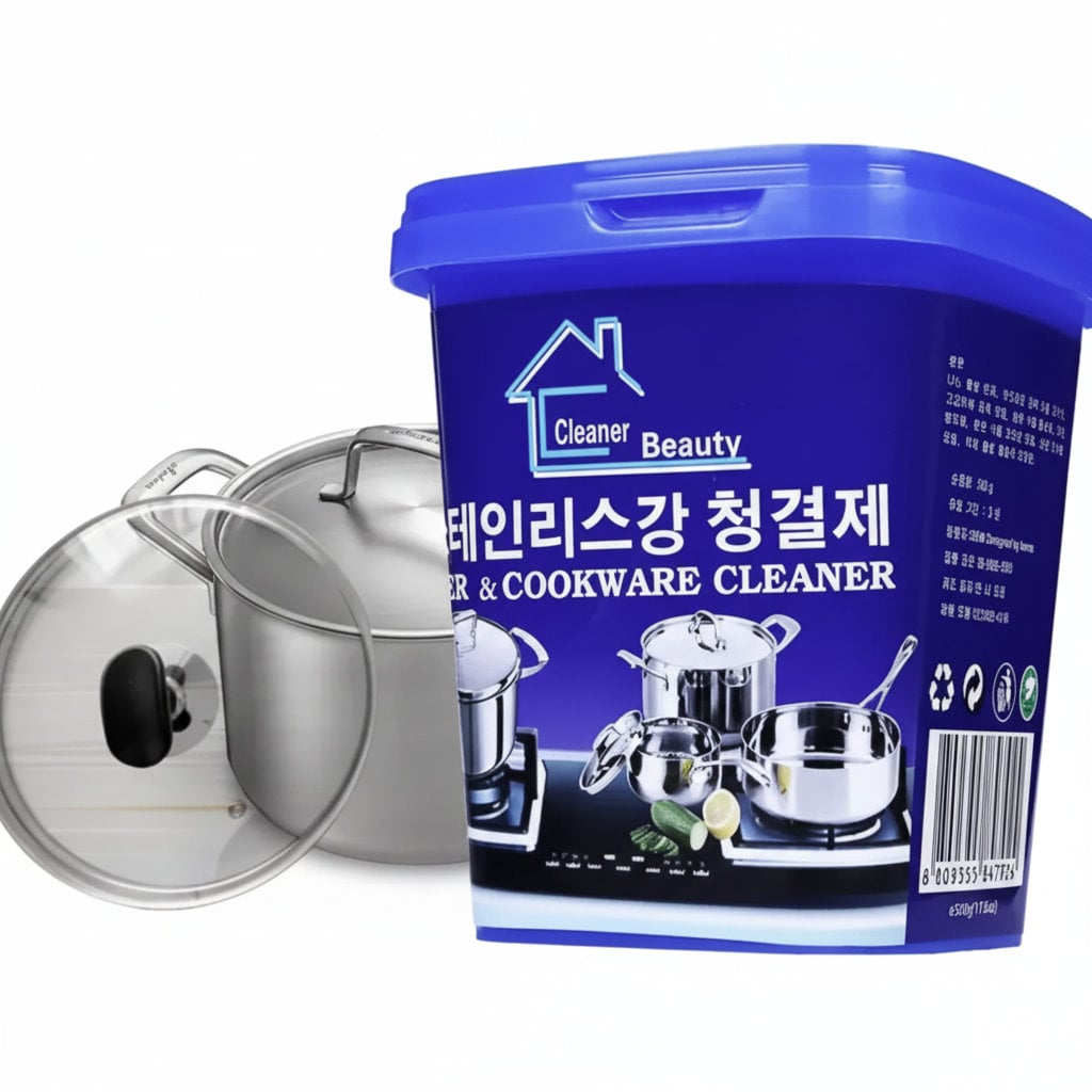LIMPIA OLLAS DE 500GR POTENTE PASTA LIMPIADORA ACERO COCINA - 1