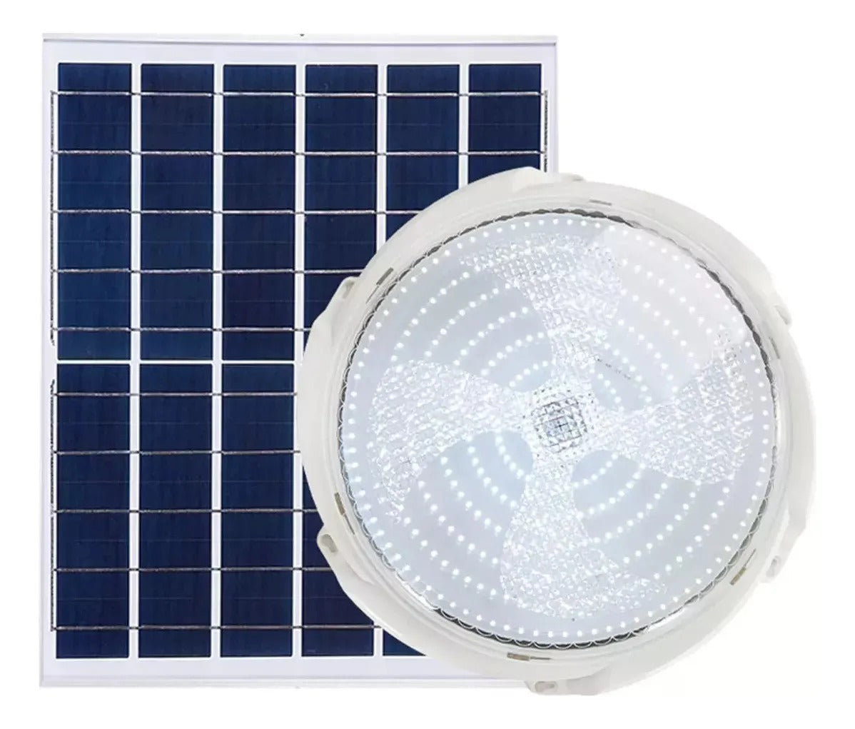 FOCO LUZ CALIDA FRIA NEUTRA PANEL SOLAR CONTROL REMOTO 500W - 1