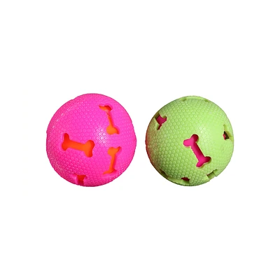 JUGUETE DE PELOTA CON SONIDO 7.6CM COLOR ALEATORIO - 2