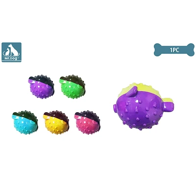JUGUETE DE PELOTA CON SONIDO PARA PERRO COLOR ALEATORIO - 1