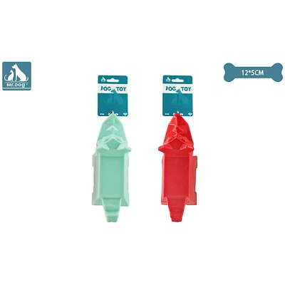 JUGUETE DE RINOCERONTE ALIMENTADOR PARA PERRO 12*5CM COLOR ALEATORIO - 1