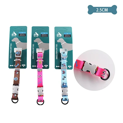 COLLAR PARA MASCOTA 2.5CM COLOR ALEATORIO - 1