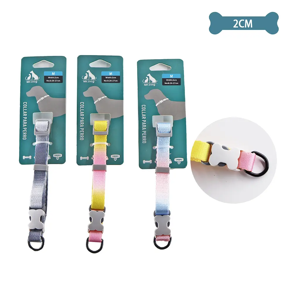 COLLAR PARA MASCOTA 2.0CM COLOR ALEATORIO - 2