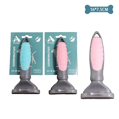 PEINE MEDIANO DE MASCOTAS PARA DESLANAR 16*7.5CM COLOR ALEATORIO - 1