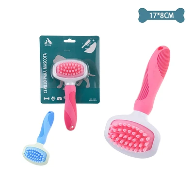 PEINE DE MASAJE PARA MASCOTAS 8*17CM COLOR ALEATORIO - 1