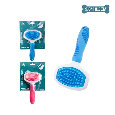 PEINE DE MASAJE PARA MASCOTAS 9.8*18.5CM COLOR ALEATORIO - 1