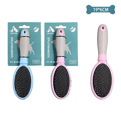 CEPILLO CON AGUJAS FINAS PARA MASCOTAS 19*6CM COLOR ALEATORIO - 1