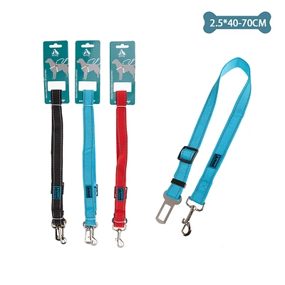 CINTURON DE SEGURIDAD PARA MASCOTA 2.5CM*40CM-70CM COLOR ALEATORIO - 1