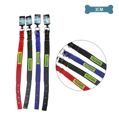 COLLAR PARA MASCOTA COLOR ALEATORIO 3.0CM 12PCS - 1