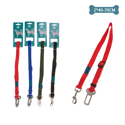 CINTURON DE SEGURIDAD PARA MASCOTA 2.0CM*40CM-70CM COLOR ALEATORIO - 1