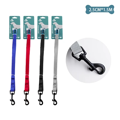 CORREA PLANA PARA MASCOTA 2.5CM*1.5M COLOR ALEATORIO - 1