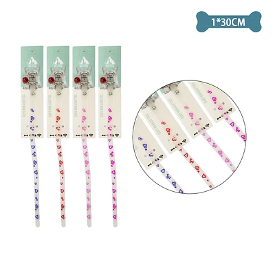 COLLAR FLUORESCENTE PARA GATO COLOR ALEATORIO 1.0CM*30CM - 1