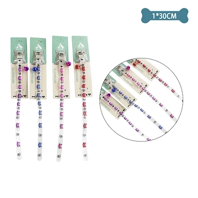 COLLAR FLUORESCENTE PARA GATO COLOR ALEATORIO 1.0CM*30CM - 1