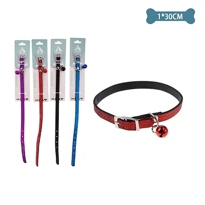 COLLAR PARA GATO COLOR ALEATORIO 1.0CM*30CM - 1