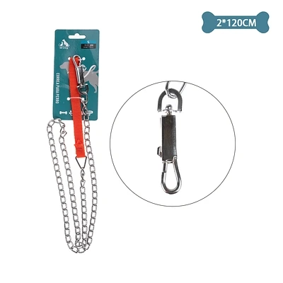 CORREA CADENA PARA MASCOTA 2MM*1.2M COLOR ALEATORIO - 1