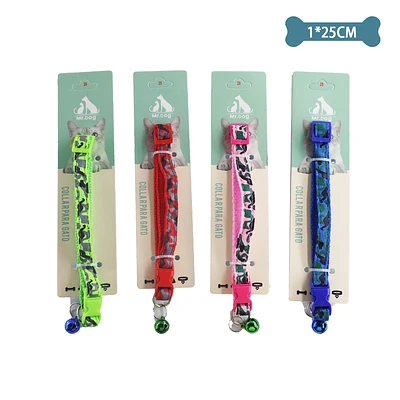 COLLAR PARA GATO COLOR ALEATORIO 1.0CM*25CM - 1