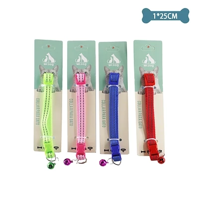 COLLAR PARA GATO COLOR ALEATORIO 1.0CM*25CM - 1