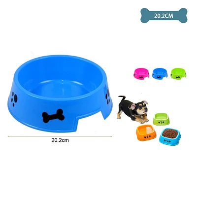 PLATO REDONDO PARA MASCOTAS COLOR ALEATORIO 20.2*20.2CM - 1