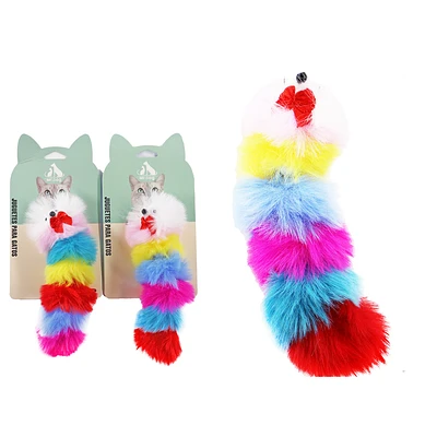 JUGUETE PARA GATO PELUCHE DE ORUGA 18CM COLOR ALEATORIO - 2