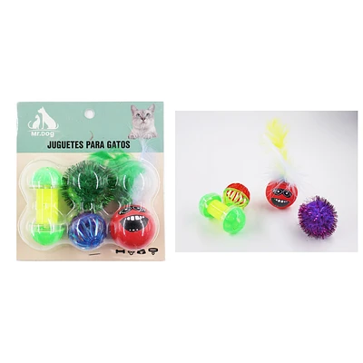 CONJUNTO DE JUGUETES PARA GATOS - 1