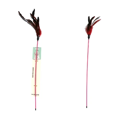 JUGUETE BARRA CON PLUMAS PARA GATOS 60CM - 1