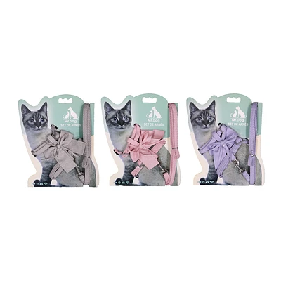 SET DE ARNE S H HARNESS CON LAZO PARA GATO COLOR ALEATORIO - 1