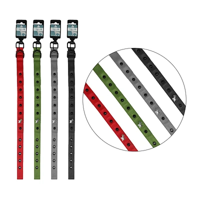COLLAR PARA PERRO CON TACHUELAS EN TELA DE BUCEO 3.2*60CM COLOR ALEATORIO - 1