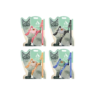 SET DE ARNE S H HARNESS PARA GATO 1.0CM*120CM COLOR ALEATORIO - 1