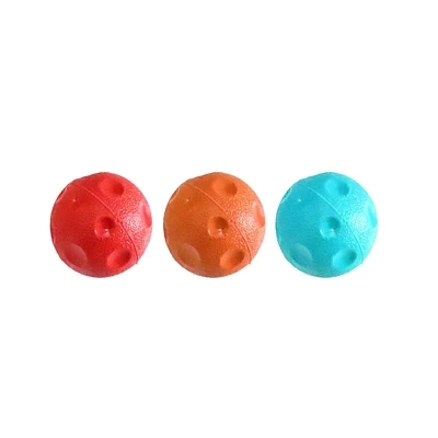 JUGUETE PARA MASCOTAS PELOTA DE GOTA CON SONIDO 6CM COLOR ALEATORIO - 1