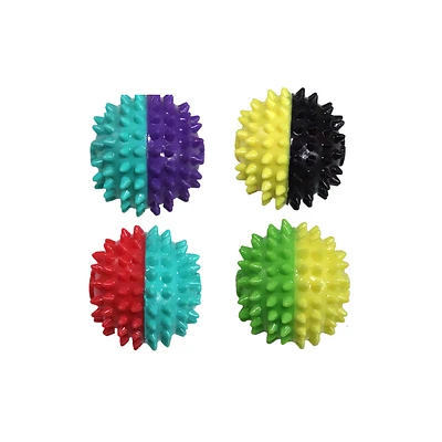 JUGUETE PARA MASCOTAS PELOTA ESPINOSA CON SONIDO 6CM COLOR ALEATORIO - 1