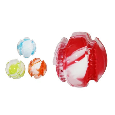 JUGUETE PELOTA TPR CON SONIDO 9CM COLOR ALEATORIO - 1