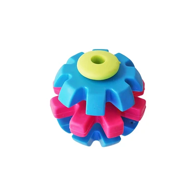JUGUETE DE PELOTA TRICOLOR GIRATORIA 7CM COLOR ALEATORIO - 1