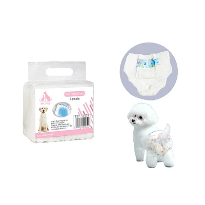 PAÑAL PARA PERRA TALLA XS 1-3KG 24-32CM - 1