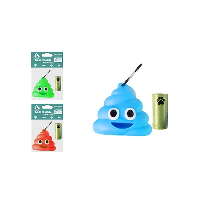 DISPENSADOR DE BOLSAS 8*9CM COLOR ALEATORIO - 1