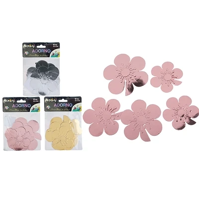 ADORNOS DECORATIVOS FLORES COLOR ALEATORIO 6PCS - 1