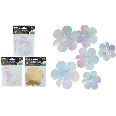 ADORNOS DECORATIVOS FLORES COLOR ALEATORIO 6PCS - 1