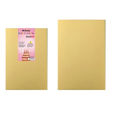 BANDEJA BASE RECTANGULAR DE CARTON PARA TORTA 25*35CM DORADO - 2