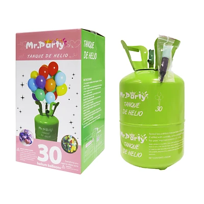 TANQUE DE HELIO PARA 30 GLOBOS VERDE 7L - 1