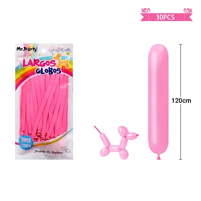 GLOBOS LARGOS ROSA 120CM 30PCS - 1