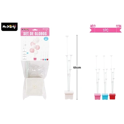 SOPORTE DE GLOBOS CON VARILLAS 66CM - 1