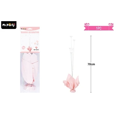 SOPORTE PARA GLOBOS COLOR ROSA CON VARILLAS 70CM - 1