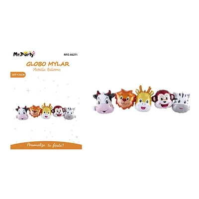 CADENA DE GLOBOS METALICOS ANIMALES 107*31CM - 1