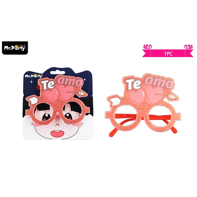 LENTES COTILLON TE AMO CON CORAZON - 1