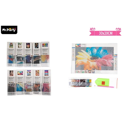 PINTURA DE DIAMANTE CON FIGURA 20*30CM DISEÑO ALEATORIO - 1