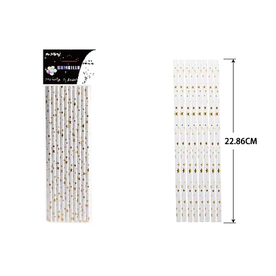 BOMBILLAS DE PAPEL ESTRELLAS DORADO 20PCS - 1