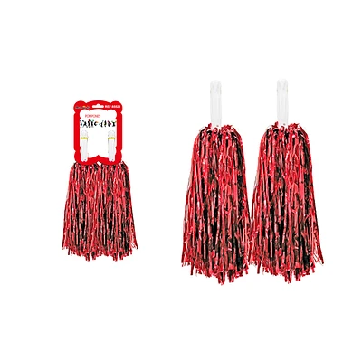 POMPONES PORRISTA ROJO 2PCS 33CM - 2