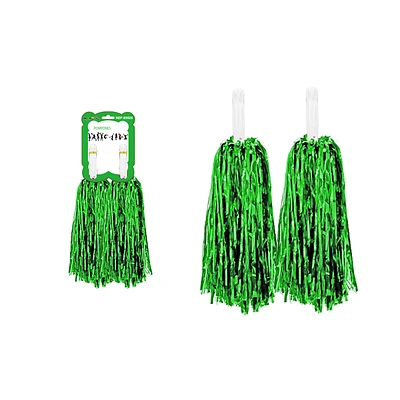 POMPONES PORRISTA VERDE 2PCS 33CM - 2