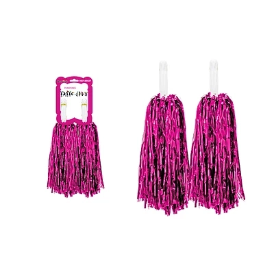 POMPONES PORRISTA FUCSIA 2PCS 33CM - 2